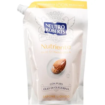 Mýdlo Neutro Roberts Olio di Mandorla tekuté mýdlo na ruce s vyživujícím účinkem náhradní náplň 400 ml