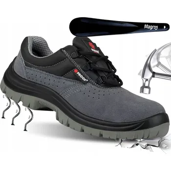 Pracovní obuv Pracovní ochranná obuv pánská velurová polobotka BOZP Proof Kaps3 S1P SRC vel. 44