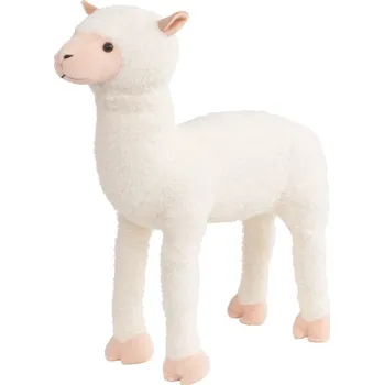 plyšák vidaXL Stojící plyšová hračka alpaka bílá XXL