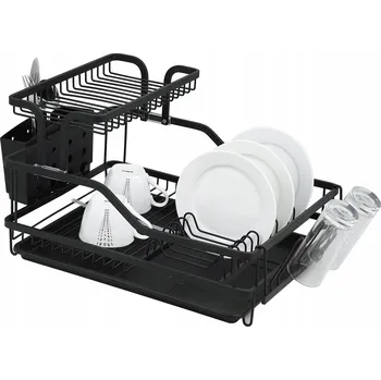 Odkapávač na nádobí ODKAPÁVAČ NA NÁDOBÍ STOJÍCÍ S TÁCEM, ODKAPÁVAČ NA PŘÍBORY A TALÍŘE KAMILLE