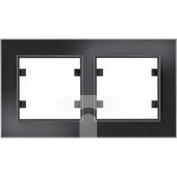 Rámeček dvojitý Hager černý