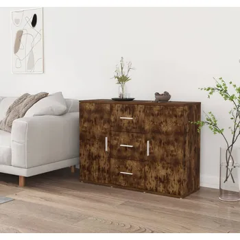 Organizace kuchyně vidaXL Příborník kouřový dub 91 x 29,5 x 65 cm kompozitní dřevo