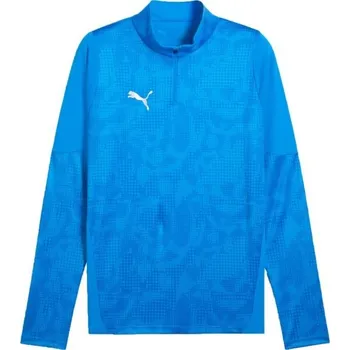 Pánská mikina Pánská sportovní mikina Puma TEAMCUP TRAINING 1/4 ZIP TOP XL Modrá, Bílá