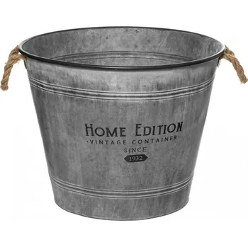Květináč Obal Na Květináč 38 kovový šedý