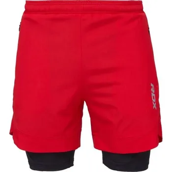 Pánské kraťasy Kraťasy na MMA RDX T16 2V1 COMPRESSION MMA SHORTS 2XL Červená, Černá