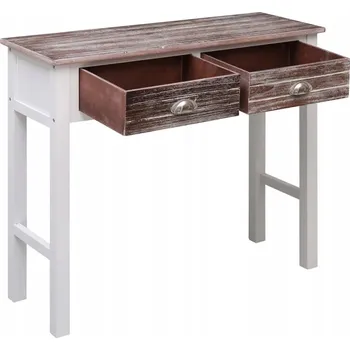 Konferenční stolek Konzolový stolek hnědý 90 x 30 x 77 cm dřevěný