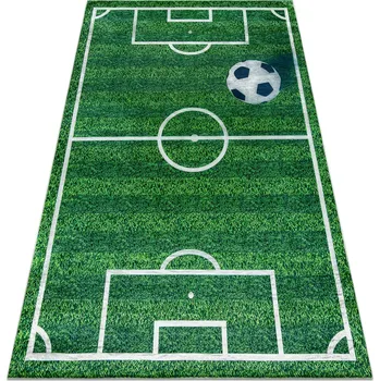 Koberec Dětský pratelný Koberec GUMA Hřiště fotbalový míč HRA 120x170 cm