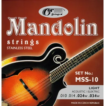 Struna pro kytaru a smyčcový nástroj Gorstrings Mandolin MSS10 1034w + E + prodloužená záruka 3 roky