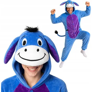 Karnevalový kostým Pyžamo Onesie Kigurumi Kostým Klapouchý Oslík XL: 175 - 185 cm