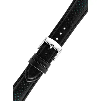 Řemínek na hodinky Kožený řemínek Morellato Lipari 5966237.866 M, černý - 20 mm