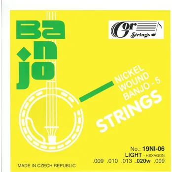 Struna pro kytaru a smyčcový nástroj Gorstrings Banjo 19BNI-06 0920w + D + prodloužená záruka 3 roky