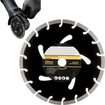 Řezný kotouč Diamantový kotouč segmentový na betonu 230 mm pro řezání mramoru a glazurových cihel
