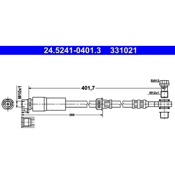 Brzdová hadice Brzdová hadice ATE 24.5241-0401.3