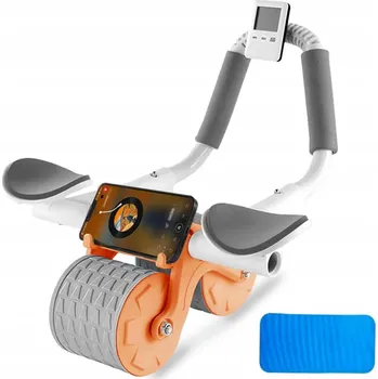 KOLEČKO NA CVIČENÍ BŘIŠNÍCH SVALŮ AB WHEEL S AUTOMATICKÝM ODRAZEM