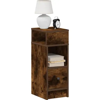 Noční stolek Noční stolek se zásuvkou betonově šedá 25x31x66 cm