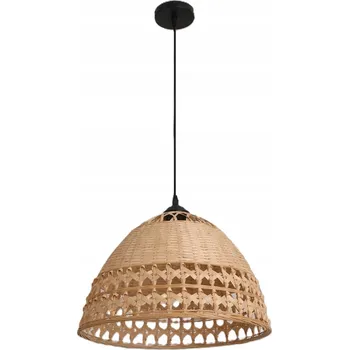 Bambusová lampa BAYOS závěsná stropní pletené stínidlo Boho 1xE27 přírodní