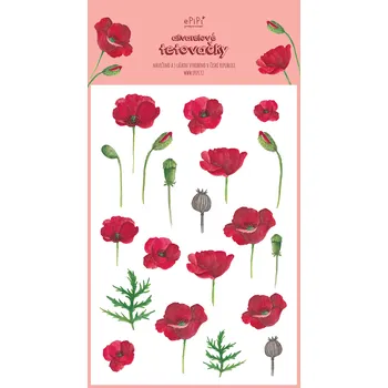 Odstranitelné tetování ePiPí Tetovačky - Vlčí máky