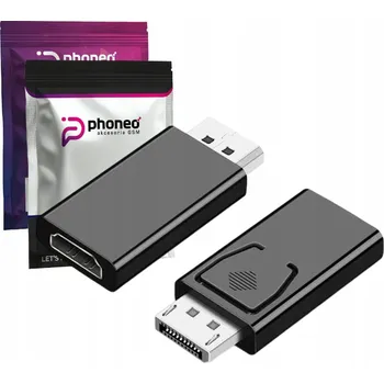 Video redukce ADAPTÉR PŘEVODNÍK KONVERTOR PHONEO DISPLAY PORT DP NA HDMI 1080P