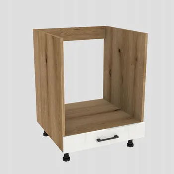 Kuchyňská skříňka Kuchyňská skříňka pod troubu 60 CAPRI, korpus Dub Evoke, dvířka Bílá Matná