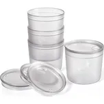 LIGHT MY FIRE Malý průhledný kelímek s víčkem 4ks