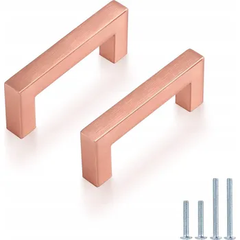 Obraz Probrico Držáky na kuchyňské skříňky 15 kusů růžové zlato 8,6 cm