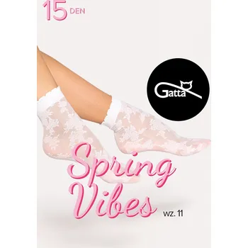 Dámské oblečení Gatta ponožky Vibes 11 - šedá, UNI (Dámské vzorované silonkové ponožky Gatta)