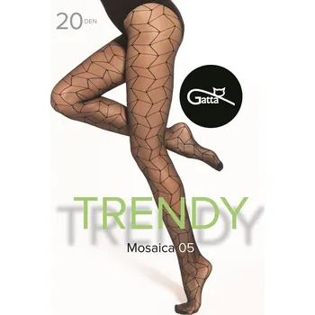 Dámské punčochy Gatta punčochové kalhoty Mosaica 05 20DEN - černá, M (Dámské punčochové kalhoty Gatta)