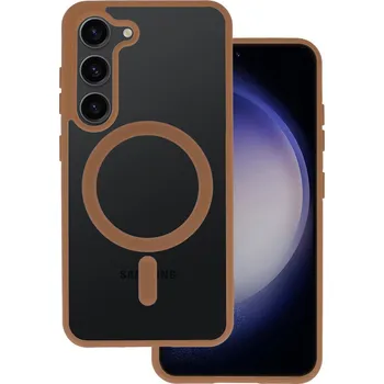 Pouzdro na mobilní telefon Zadní kryt Acrylic Color Magsafe pro Samsung S24 titanium