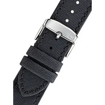Řemínek na hodinky Textilní řemínek Morellato Corfu 5390D12.019 M, černý, recyklovaný materiál - 22 mm