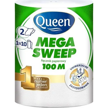 Utěrka Papírová utěrka Queen Mega Sweep 100 m