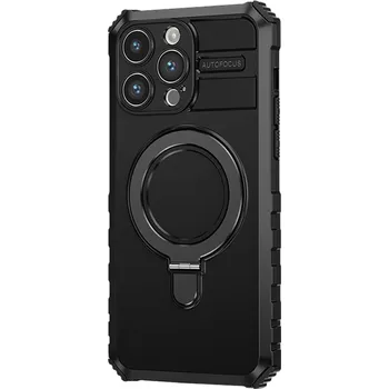 Pouzdro na mobilní telefon Tel Protect Armor Magsafe Metal Ring Case pro Iphone 13 Pro black