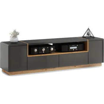 Televizní stolek Televizní stolek FRED antracit/dub artisan