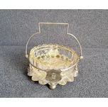 Starožitná postříbřená anglická misa na cukr