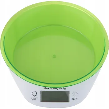 Kuchyňská váha ELEKTRONICKÁ KUCHYŇSKÁ VÁHA 5 kg S MÍSOU ZELENÁ