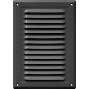 Větrací mřížka VENTILAČNÍ MŘÍŽKA 17x24 KOMÍNOVÁ 7024 GRAFIT LEŠTĚNÁ