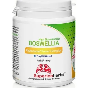 Zdraví Superionherbs Boswellia Phytosome® – boswellin s vysokou vstřebatelností 90 kapslí