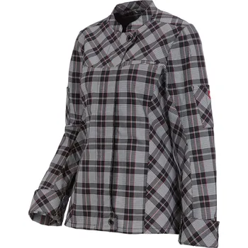 Gastro oděv Kuchařský rondon dámská kuchařské oblečení e.s.fusion velikost XS černá/bílá/červená Strauss