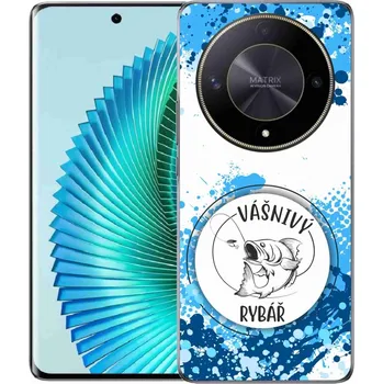 Pouzdro na mobilní telefon Gelový kryt mmCase na Honor Magic 6 Lite 5G - vášnivý rybář bílé pozadí