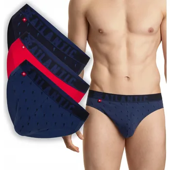 Pánské spodní prádlo Pánské slipy ATLANTIC Sport 3MP152/GRA/CZE/NIEC *L*