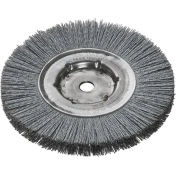 Brusný kotouč Lessmann 340871 | Rotační kartáč jednořadý, brusné štětiny stolní bruska 150x50 / SIC 320/0,6