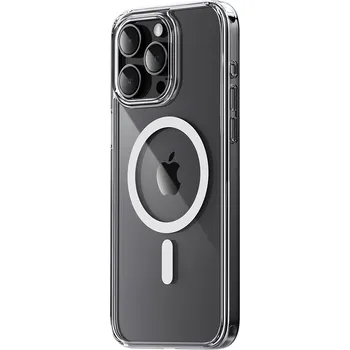 Pouzdro na mobilní telefon Zadní kryt Rock Crystal Series Magnetic pro iPhone 16 Pro Max transparentní