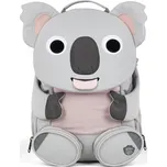 Vícekomorový Školní batoh Affenzahn v odstínech šedé a stříbrné, 8 l