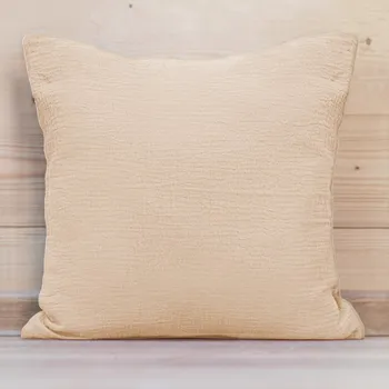 Povlak na polštářek Mušelínový povlak na polštář MSN-036 Světle béžový 50 x 60 cm