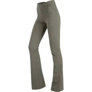 Dámské legíny Tmavě šedé bavlněné legíny do zvonu LITEX S