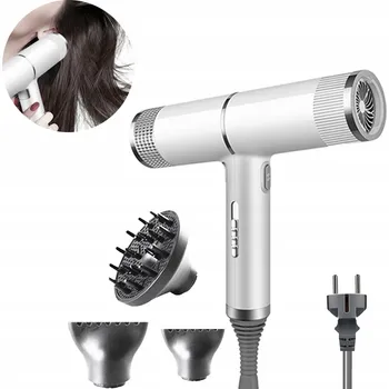 Fén Ionizační fén na vlasy s výkonem 1000 W a 3 difuzéry