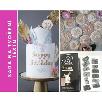 Vykrajovátko Cesil Plastové otiskovače a vykrajovátka Velká abeceda (28 ks)