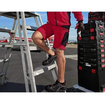 pracovní kraťasy Pracovní kraťasy pracovní Šortky e.s.dynashield velikost 54 ohnivě červená/černá Strauss Pracovní oblečení