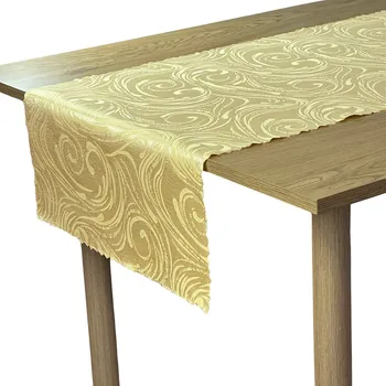 ubrus Běžec na stůl Odolný proti skvrnám Zlatý Elegantní Dekorativní 50x140 cm