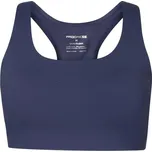 Dámská sportovní podprsenka PROGRESS ZORA BRA XL Tmavě modrá, Stříbrná