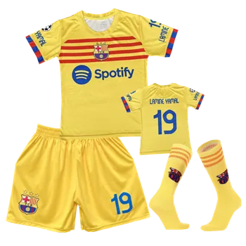 Numberoplus Dětský fotbalový dres + fotbalové ponožky - FC Barcelona Lamine Yamal Velikost: 11 roků (vel.140)